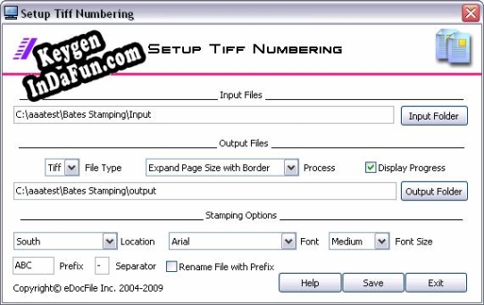 Tiff Numbering key free
