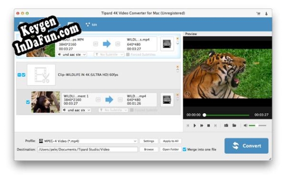 Free key for Tipard 4K Video Converter for Mac