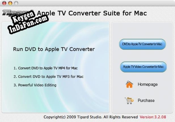 Key generator for Tipard Apple TV Converter Suite for Mac