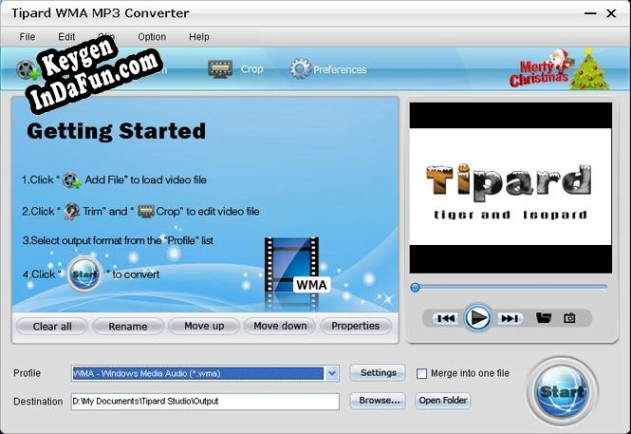Tipard WMA MP3 Converter serial number generator