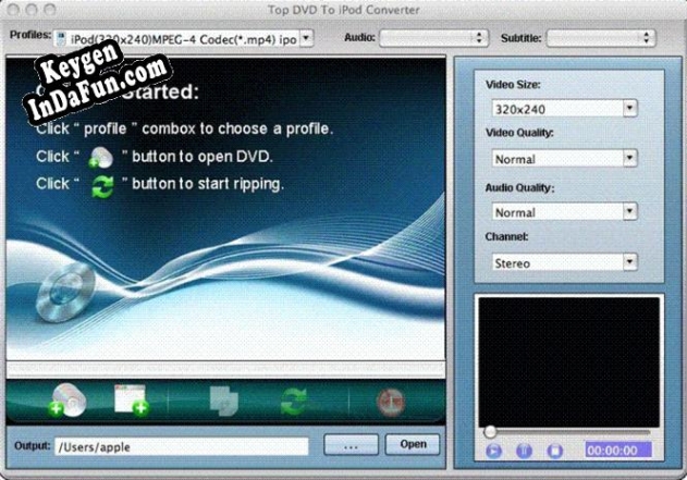 TOP DVD to iPod Converter for Mac key free