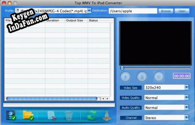 TOP WMV to iPod Converter for Mac serial number generator