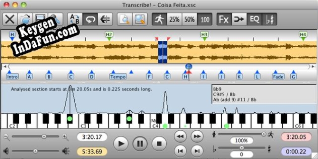 Transcribe! for Mac OS-X activation key