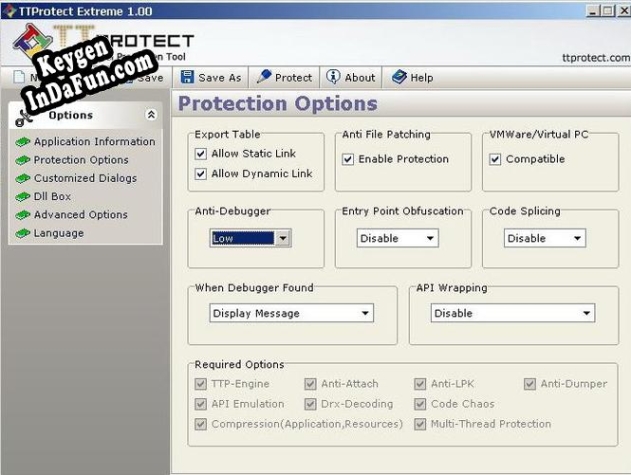 Free key for TTProtect Standard Edition