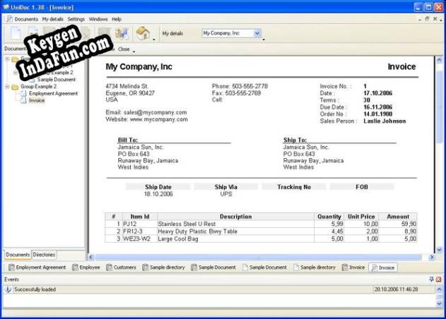 UniDoc key generator