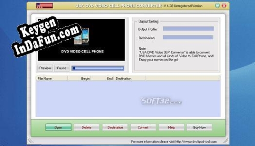 USA DVD to Cell Phone Converter key free