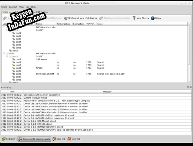 USB Network Gate for Linux serial number generator