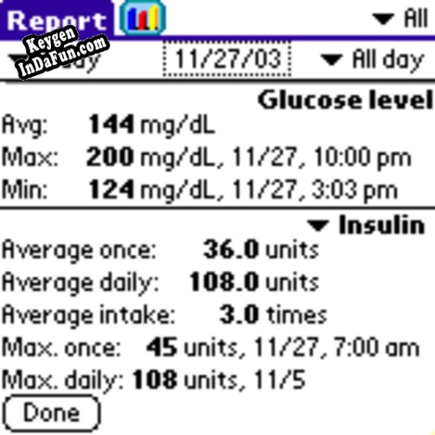 UTS Diabetes for Palm OS activation key