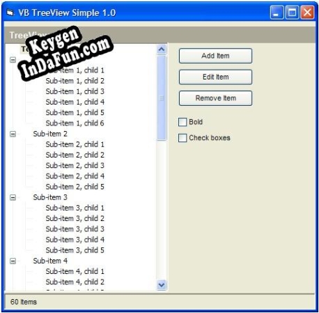 Key for VB TreeView ActiveX (OCX)