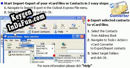 vCard Converter for Outlook Express Key generator