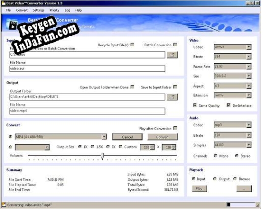 Free key for Video Audio Converter Software