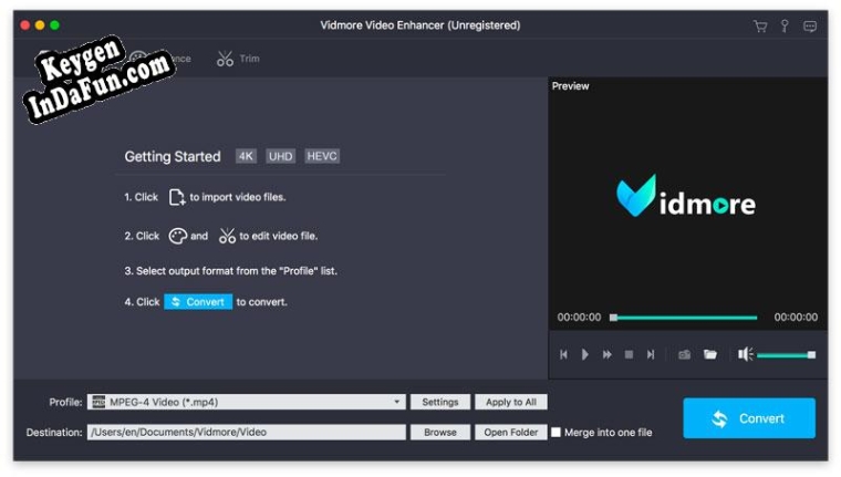 Vidmore Video Enhancer for Mac activation key