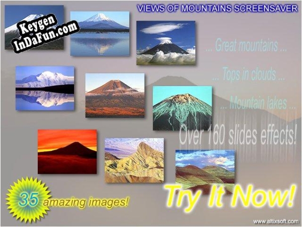 Key for Views of Mountains Screensaver