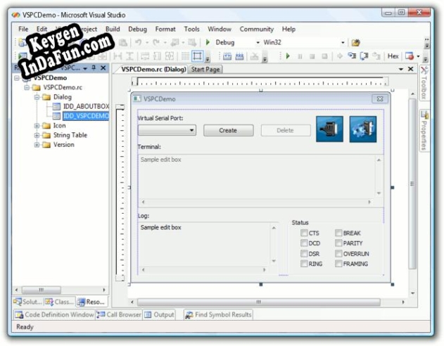 Key for Virtual Serial Port Control