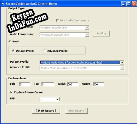 Key generator (keygen) VISCOM Screen2Video Screen Record Cap ActiveX