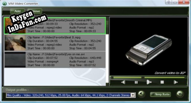 ViVi 3GP Converter activation key