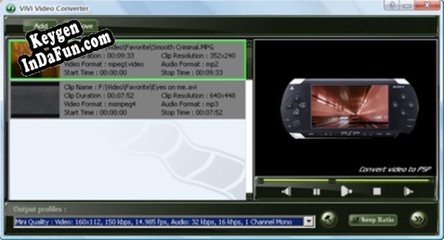 Key for ViVi PSP Converter