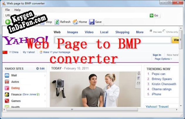 Web Page To BMP Converter Key generator