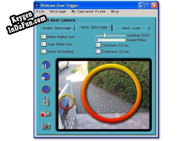 Webcam Zone Trigger key free