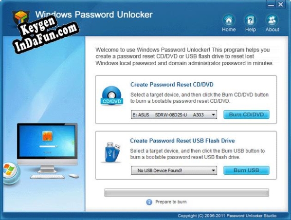 Registration key for the program Windows Password Unlocker