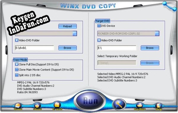 Free key for WinX DVD Copy