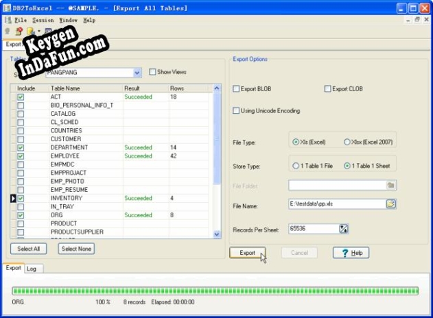 Withdata DB2ToExcel key free