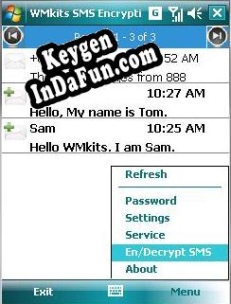 Key generator for WMkits SMS Encryption