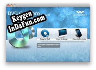 Key generator for Wondershare DVD Copy Pro for Mac