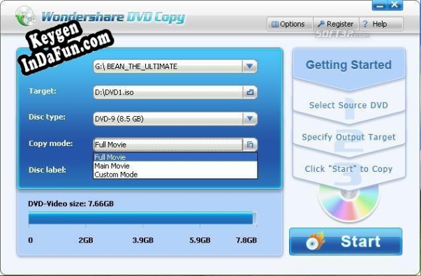 Wondershare DVD Copy key generator