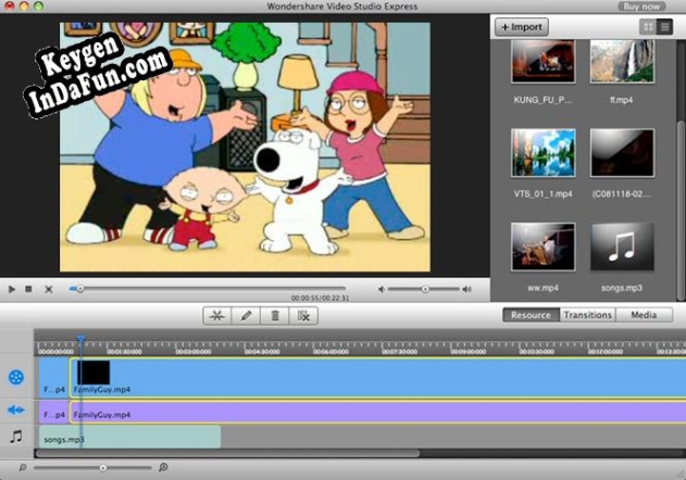 Activation key for Wondershare Video Studio Express for Mac