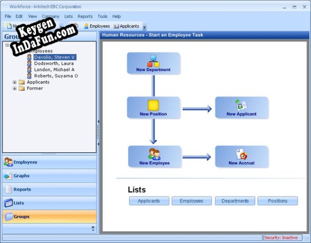 Workforce HRM Key generator