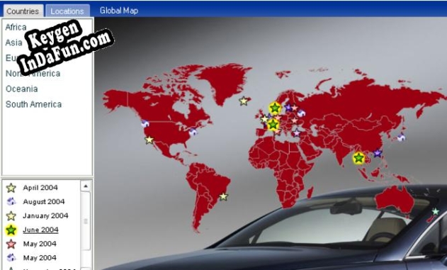 Key generator (keygen) World Map in Flash