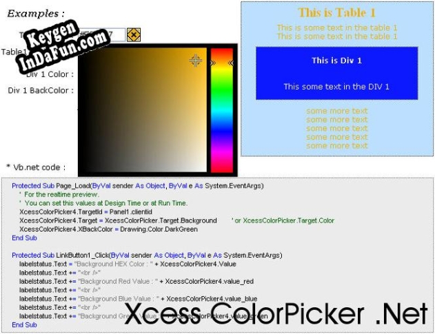 Xcess Color Picker .Net serial number generator