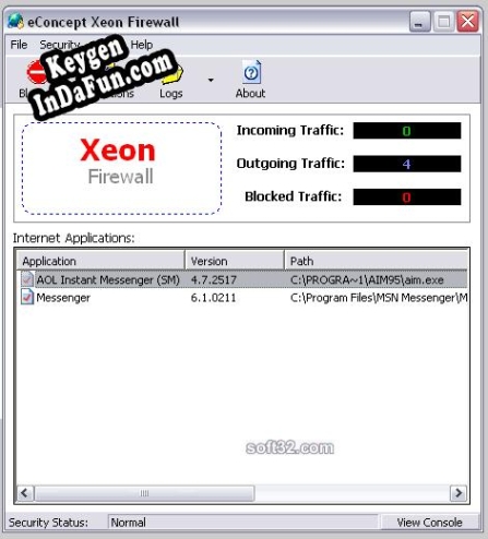 Free key for Xeon Personal Firewall