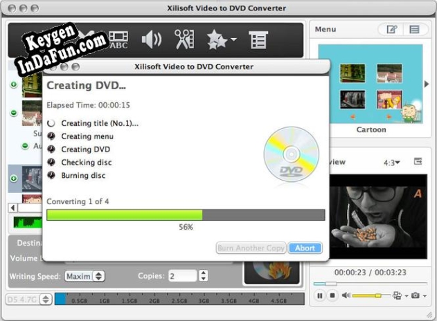 Xilisoft Video to DVD Converter for Mac Key generator
