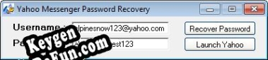 Yahoo Password Recovery serial number generator