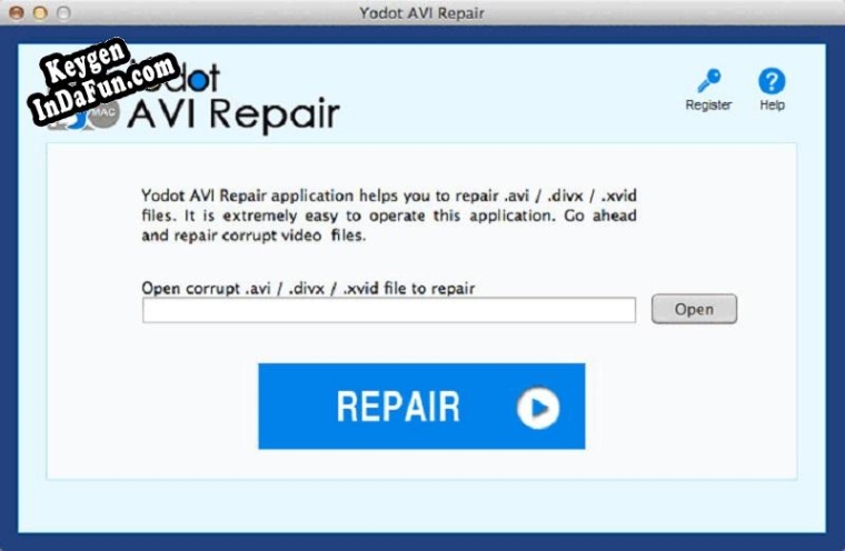Key generator for Yodot AVI Repair for Mac