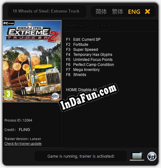 18 Wheels of Steel: Extreme Trucker 2: TRAINER AND CHEATS (V1.0.34)