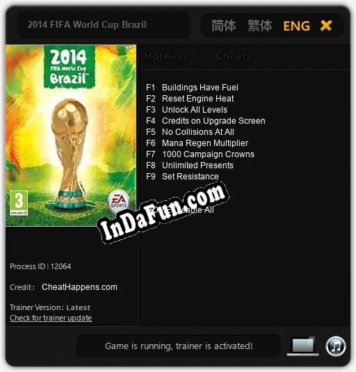 2014 FIFA World Cup Brazil: TRAINER AND CHEATS (V1.0.60)