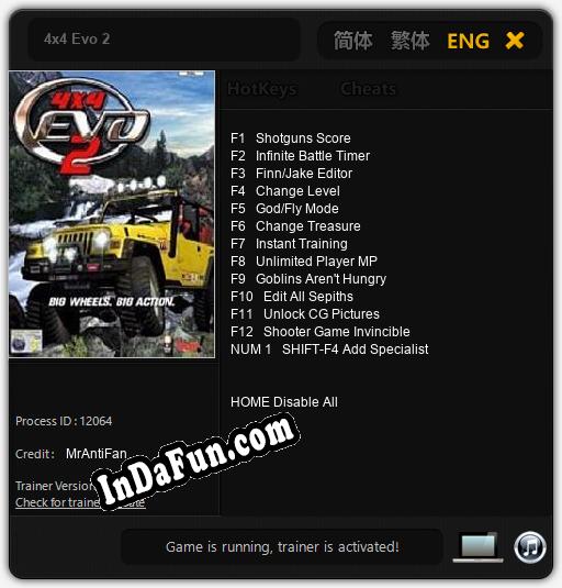 4x4 Evo 2: Cheats, Trainer +13 [MrAntiFan]