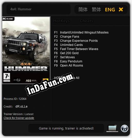 4x4: Hummer: Cheats, Trainer +9 [dR.oLLe]