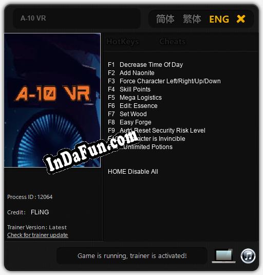 A-10 VR: TRAINER AND CHEATS (V1.0.61)