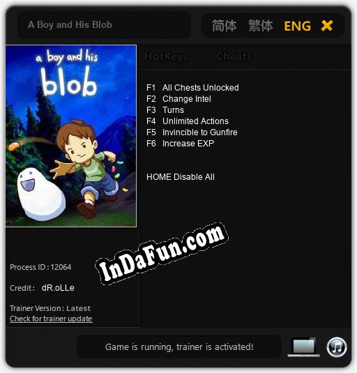 Trainer for A Boy and His Blob [v1.0.1]