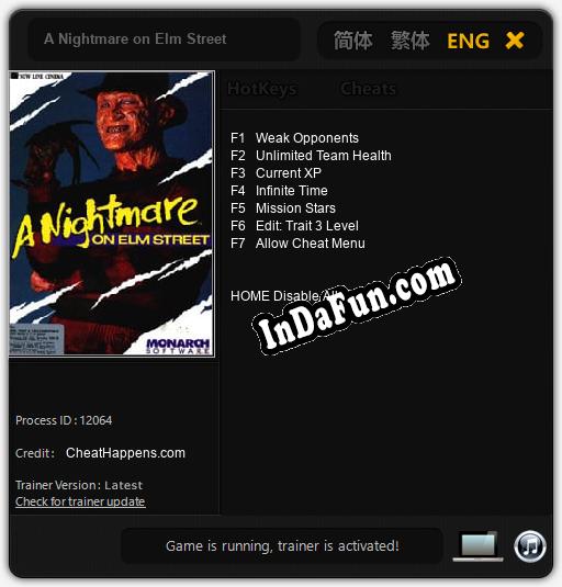 A Nightmare on Elm Street: Trainer +7 [v1.7]