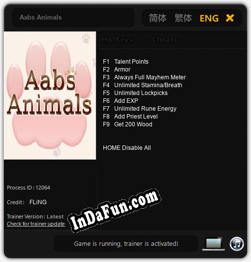 Aabs Animals: TRAINER AND CHEATS (V1.0.48)