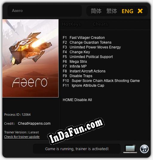 Trainer for Aaero [v1.0.3]