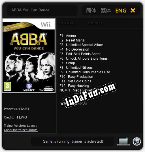 Trainer for ABBA You Can Dance [v1.0.9]