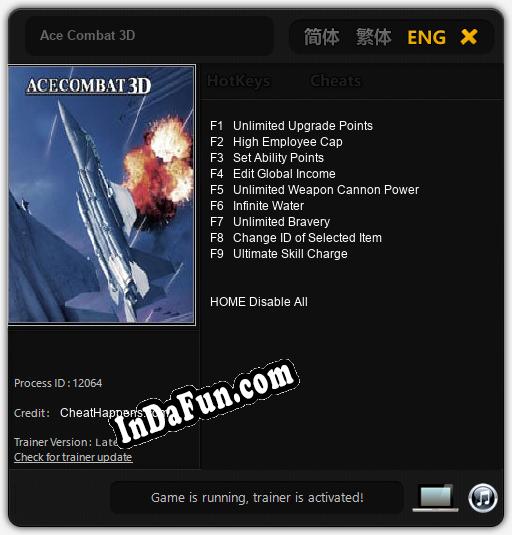 Trainer for Ace Combat 3D [v1.0.4]