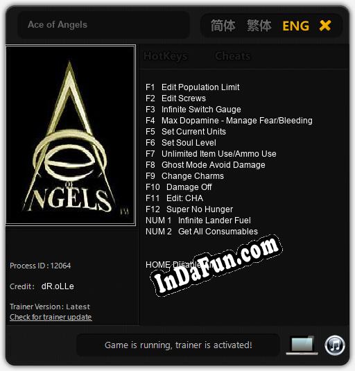 Ace of Angels: Cheats, Trainer +14 [dR.oLLe]