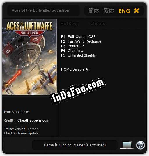 Aces of the Luftwaffe: Squadron: Trainer +5 [v1.5]